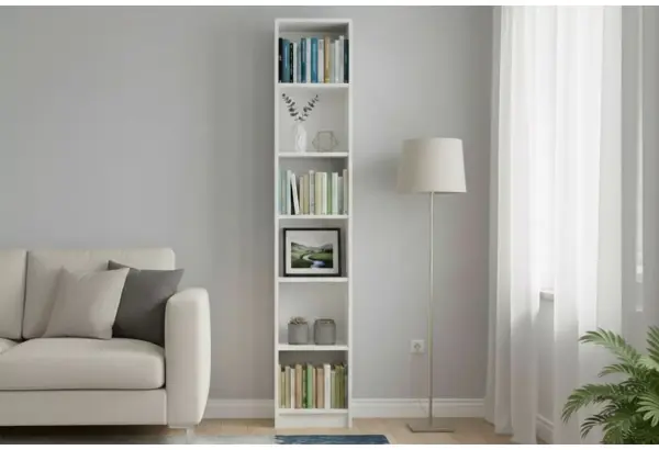 Стеллаж книжный 40x28x202см, с регулируемыми полками Тинтон - главное фото