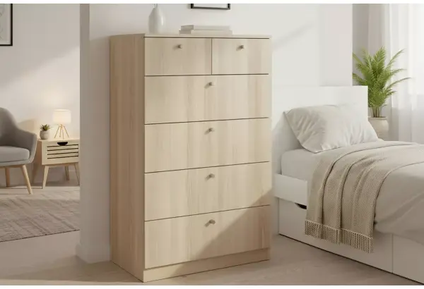 Комод 70х40х116 см с 6-ю ящиками Теви - главное фото