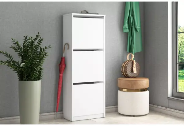 Обувница с 3-мя откидными фасадами Реан - главное фото