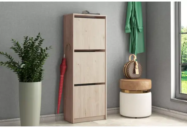 Обувница с 3-мя откидными фасадами Реан - главное фото