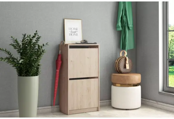 Обувница с 2-мя откидными фасадами Реан - главное фото