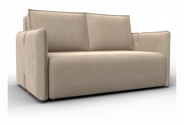 Диван прямой Лига-117 SEVEN 729 бежевый (Велюр) - главное фото