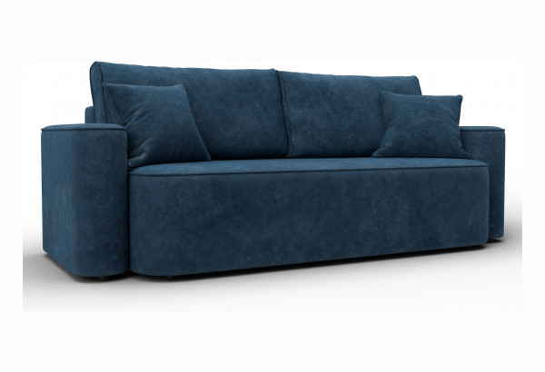 Диван прямой Лига-118 НПБ BRUT 11 синий (Велюр) - главное фото