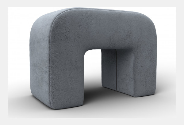 Пуф 008 TOWER 10 серый (Велюр) - главное фото