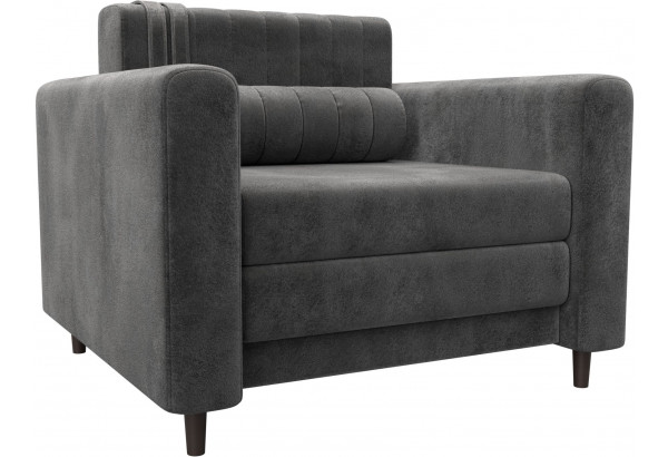 Кресло Лига-070 TOWER 10 серый (Велюр) - главное фото