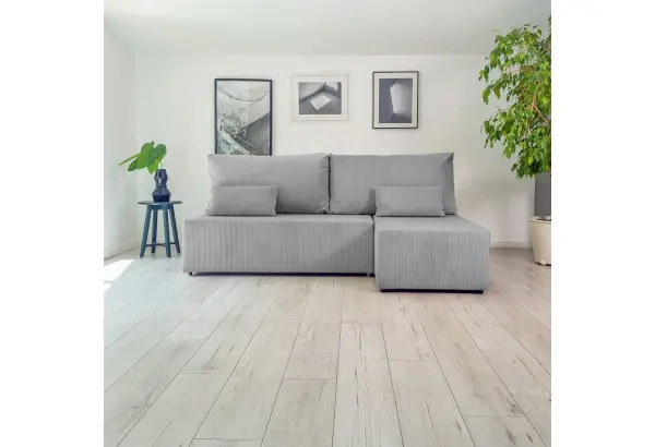 Корсо Лайт Диван угловой Cilium серый - главное фото