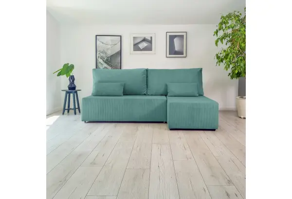 Корсо Лайт Диван угловой Cilium изумрудный - главное фото