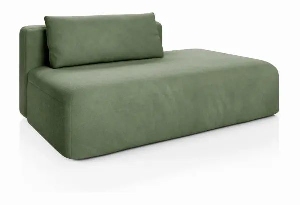 НОВЫЕ ЭМОЦИИ МИНИ Диван прямой, зеленый, банкетка справа - главное фото