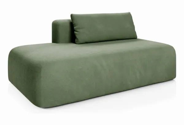 НОВЫЕ ЭМОЦИИ МИНИ Диван прямой, зеленый, банкетка слева - главное фото