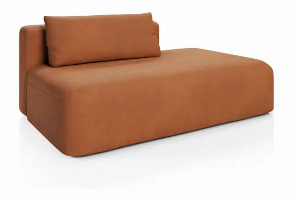 НОВЫЕ ЭМОЦИИ МИНИ Диван прямой, терракотовый, банкетка справа - главное фото