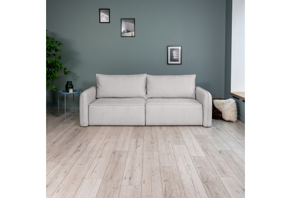 ПОРТЛЕНД Диван прямой светло-серый, букле - главное фото