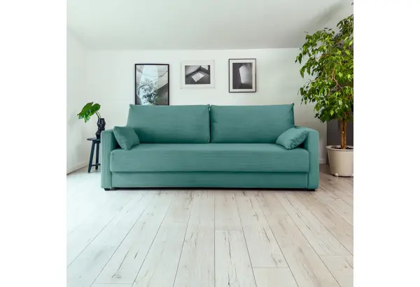 РИМИНИ Диван прямой Cilium изумруный - главное фото