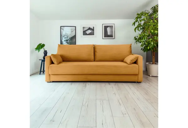 РИМИНИ Диван прямой Cilium горчичный - главное фото