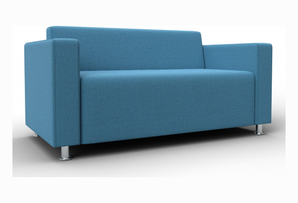 Диван прямой Лига-093 ВН Амур 10 голубой (Рогожка) - главное фото