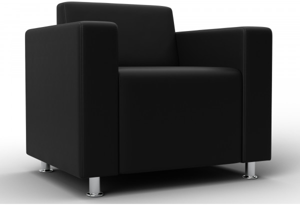 Кресло Лига-093 ВН Черный (Экокожа) - главное фото