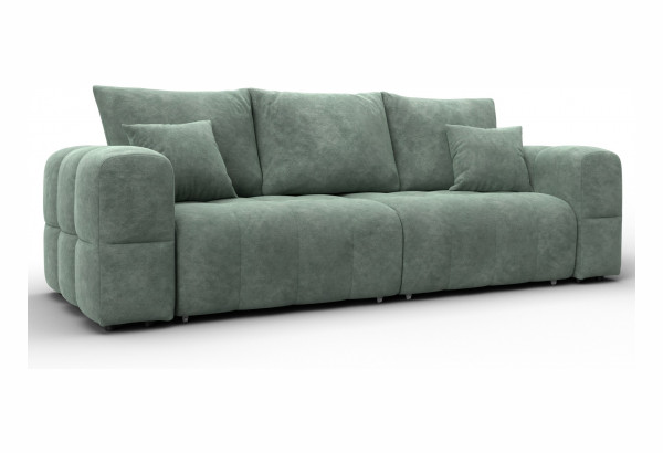 Диван прямой Лига-110 НПБ BRUT 08 зеленый (Велюр) - главное фото