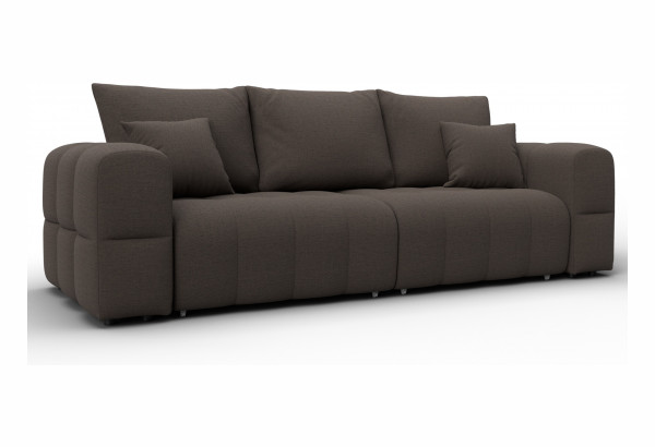 Диван прямой Лига-110 НПБ Амур 05 коричневый (Рогожка) - главное фото