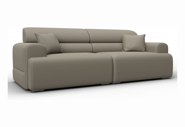 Диван прямой Лига-109 НПБ GRIFON 04 бежевый (Экокожа) - главное фото