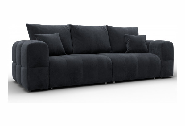 Диван прямой Лига-110 НПБ TOWER 11 темно-серый (Велюр) - главное фото