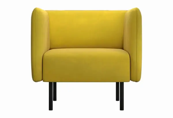 Кресло тканевое Рио горчичный (Велюр) - главное фото