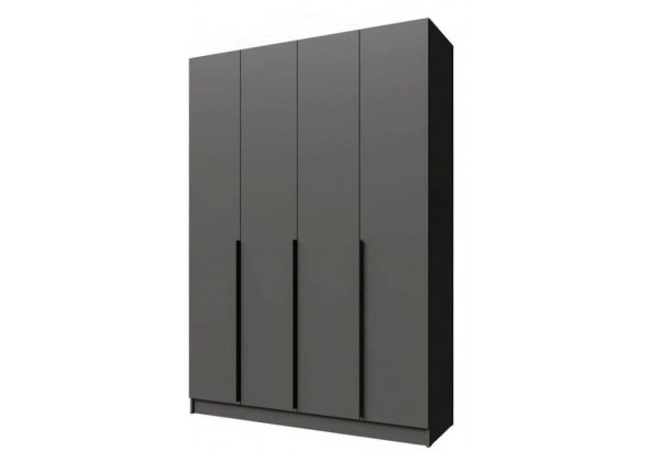Шкаф "Мадрид" (1,6) ящики внутри, серый графит - главное фото