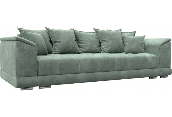 Диван прямой НордСтар НПБ BRUT 08 зеленый (Велюр) - главное фото