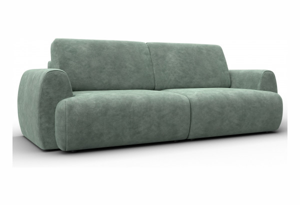 Диван прямой Лига-115 НПБ BRUT 08 зеленый (Велюр) - главное фото