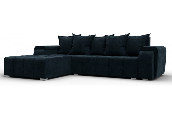 Диван угловой Лига-121 левый угол LAIM 21 графит (Велюр) - главное фото