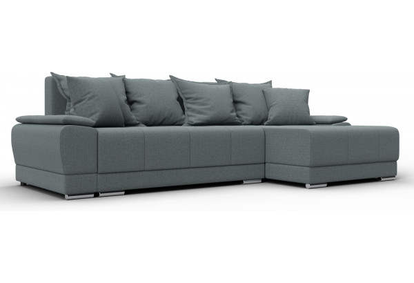 Диван угловой Лига-119 угол правый Амур 07 серый (Рогожка) - главное фото