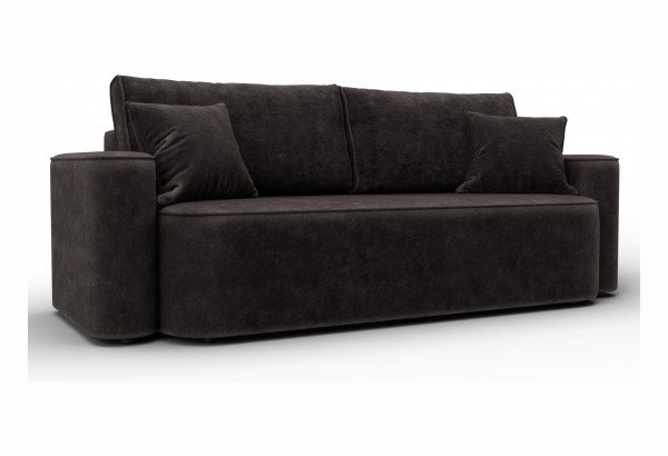 Диван прямой Лига-118 НПБ BRUT 17 коричневый (Велюр) - главное фото