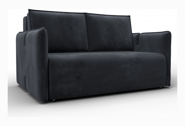 Диван прямой Лига-117 TOWER 11 темно-серый (Велюр) - главное фото