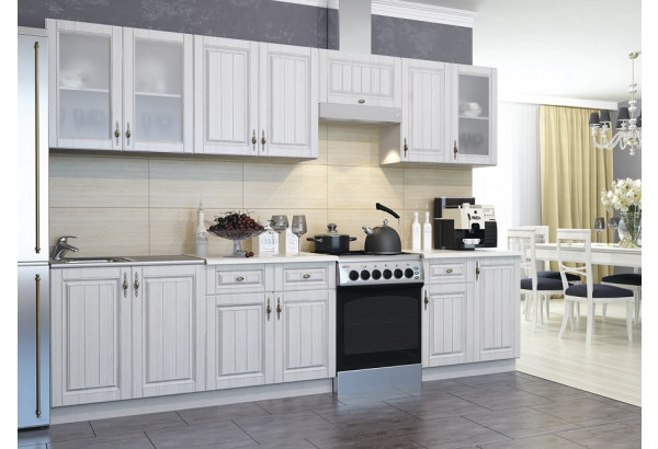 Модульная кухня "Империя" Сандал МДФ Композиция № 3 - главное фото