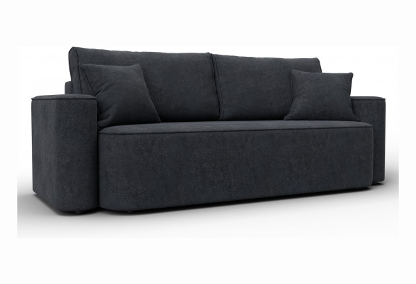 Диван прямой Лига-118 НПБ LAIM 26 темно-серый (Велюр) - главное фото