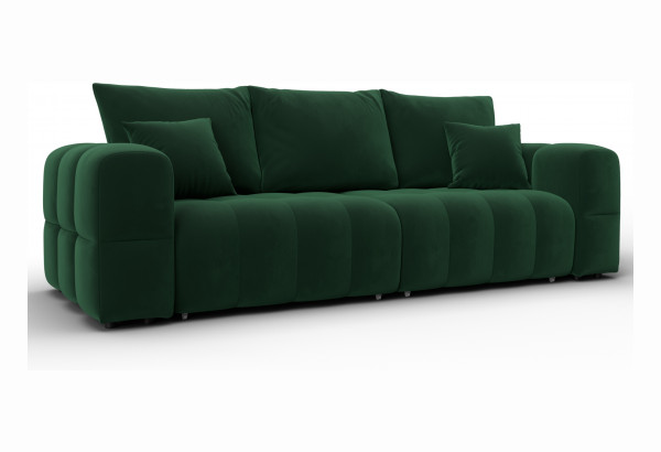 Диван прямой Лига-110 НПБ SEVEN 626 зеленый (Велюр) - главное фото