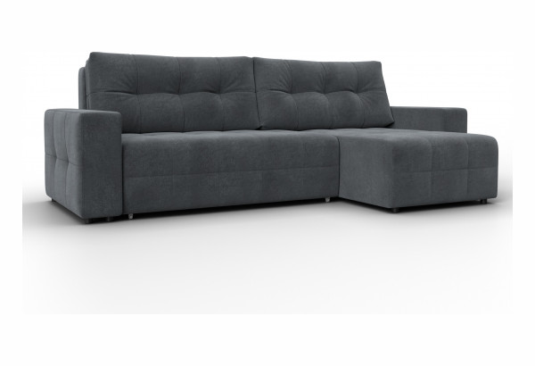 Диван угловой Лига-122 угол универсальный LAIM 23 светло-серый (Велюр) - главное фото