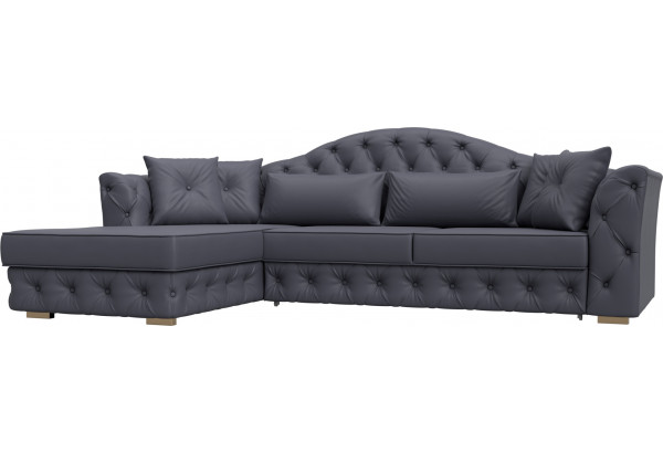 Диван угловой Артис левый угол GRIFON 15 серый (Экокожа) - главное фото