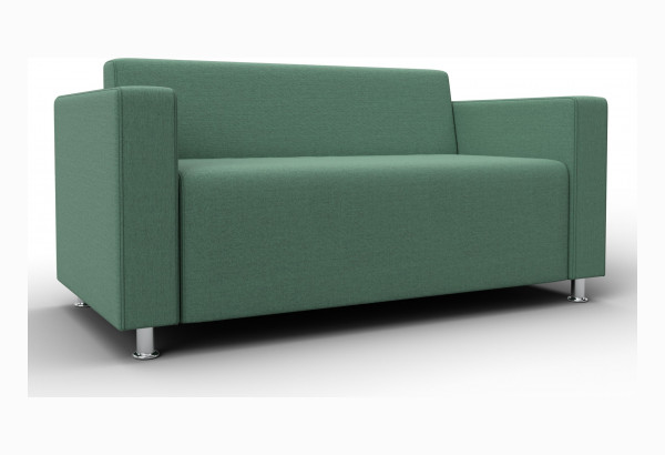 Диван прямой Лига-093 ВН Амур 11 зеленый (Рогожка) - главное фото