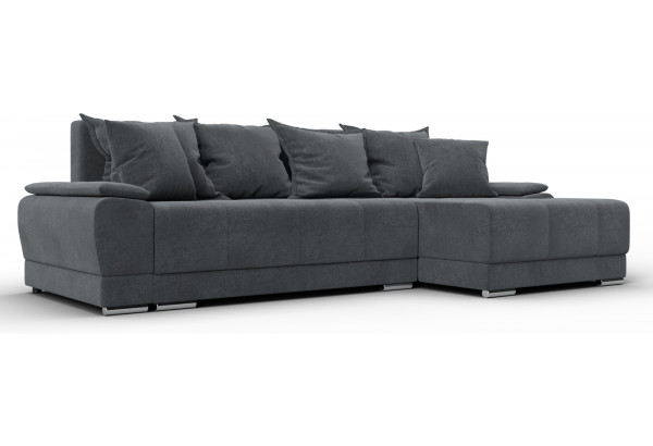 Диван угловой Лига-119 угол правый LAIM 23 светло-серый (Велюр) - главное фото