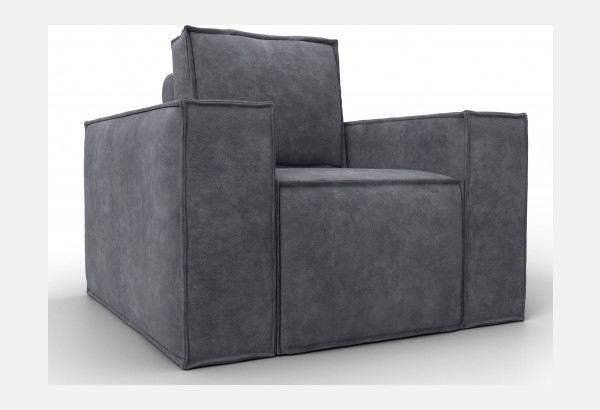 Кресло Лига-081 НПБ BRUT 16 темно-серый (Велюр) - главное фото