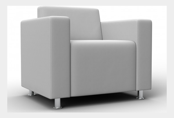 Кресло Лига-093 ВН Белый (Экокожа) - главное фото