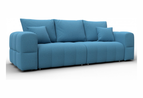 Диван прямой Лига-110 НПБ Амур 10 голубой (Рогожка) - главное фото