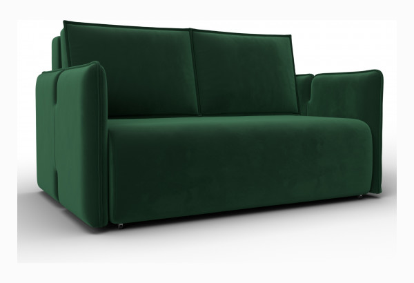 Диван прямой Лига-117 SEVEN 626 зеленый (Велюр) - главное фото