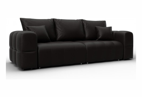 Диван прямой Лига-110 НПБ GRIFON 12 коричневый (Экокожа) - главное фото